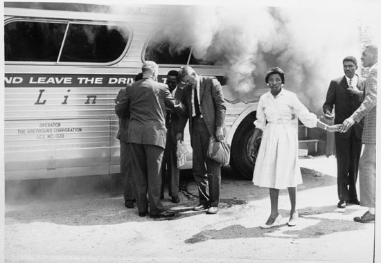 Bus burning; FBI archives
